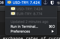 Image preview of Exchange Rates plugin.