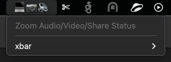 Image preview of Zoom Mic/Video/Share Status for Zoom plugin.