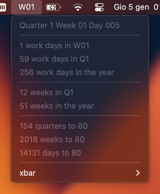 Image preview of Productivity Countdowns plugin.
