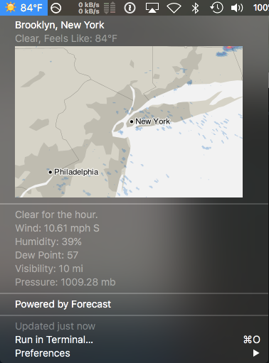 Image preview of Pirate Weather plugin.